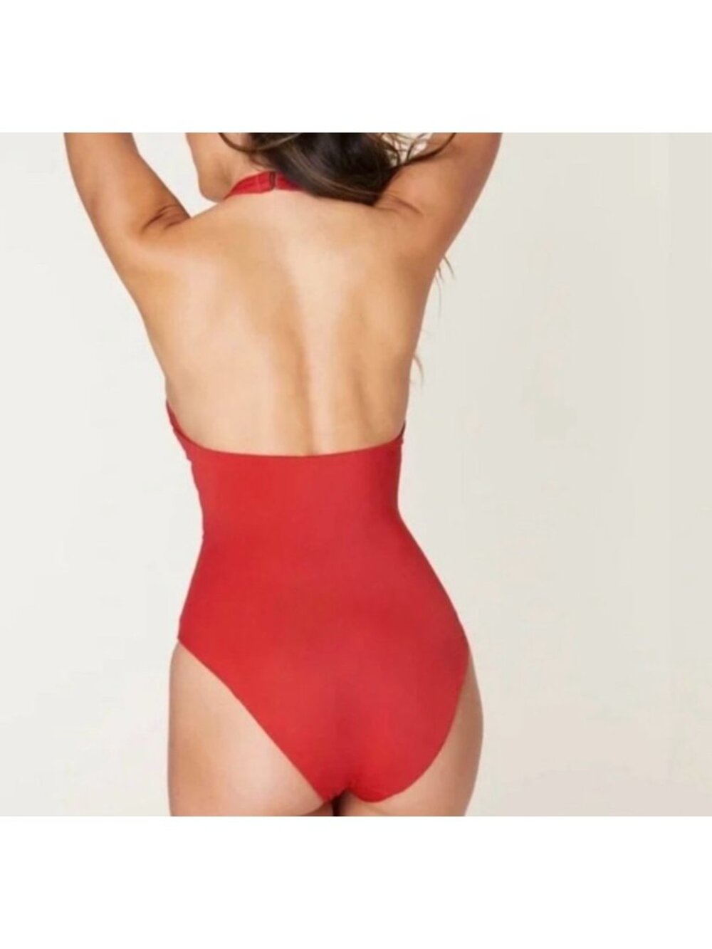 Andie The Luzon One Piece Swimsuit Red Orange Chili Pepper Sz LG - Picture 2 of 8